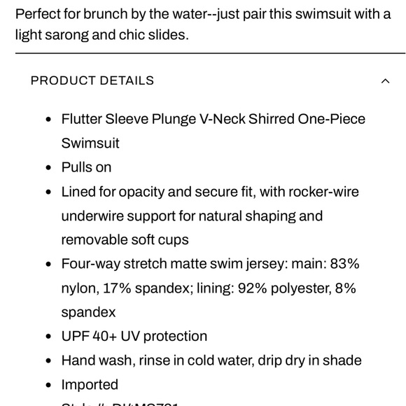 NEW DKNY One Piece Swimsuit Ruffle Straps Tummy Control Low Back Black Size S - Picture 13 of 16